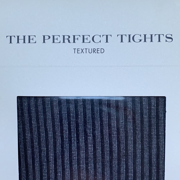 ANN TAYLOR Textured Ribbed Black Tights Size M New With Tag - Picture 2 of 8